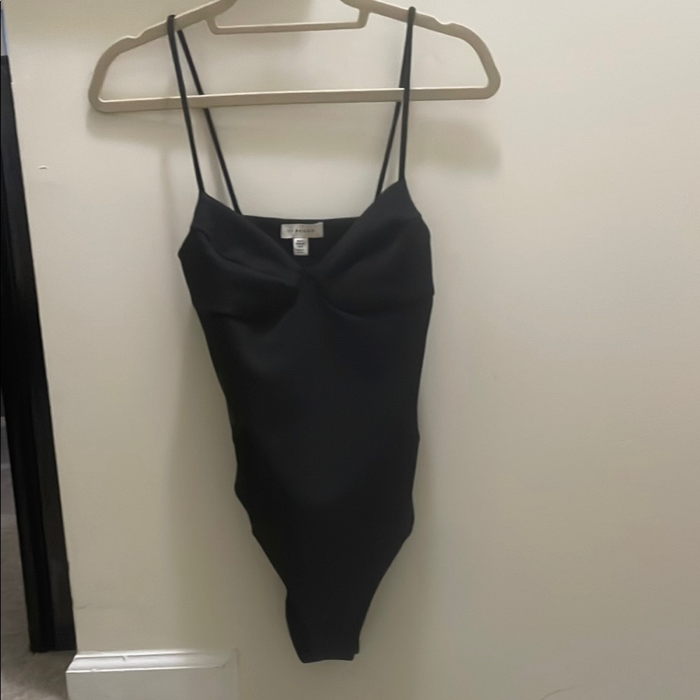 Topshop black mesh bodysuit